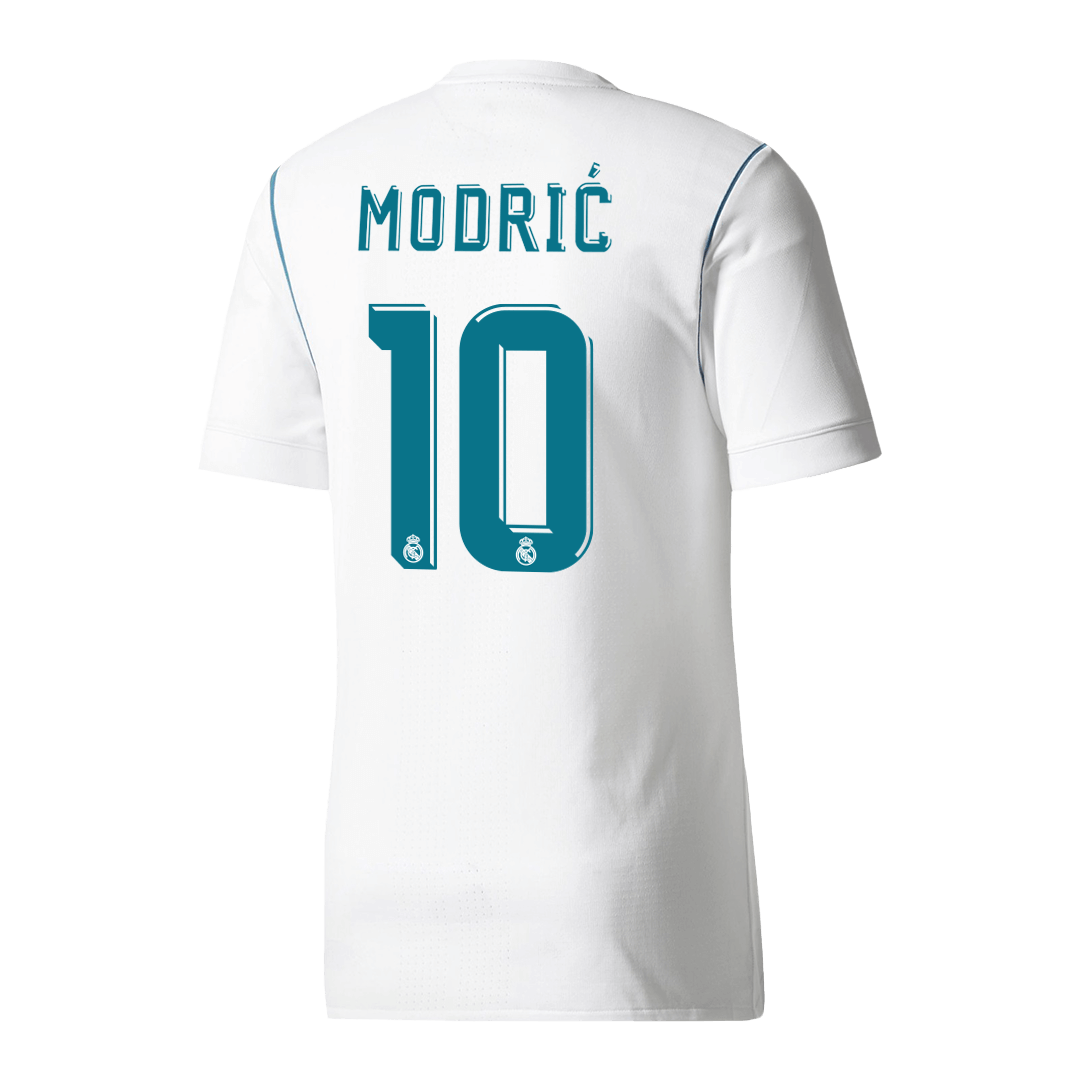 Retro MODRIĆ #10 Men's Real Madrid 2017/18 Home Soccer Jersey product view 1