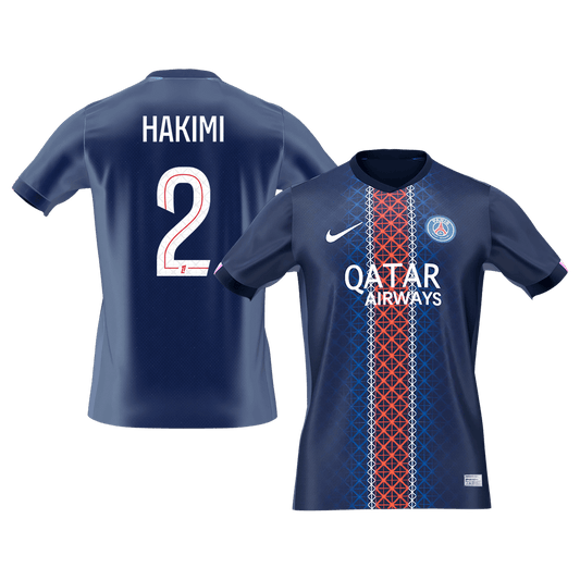 HAKIMI #2 Men's PSG 2025/26 Home Soccer Jersey Premium product view 1