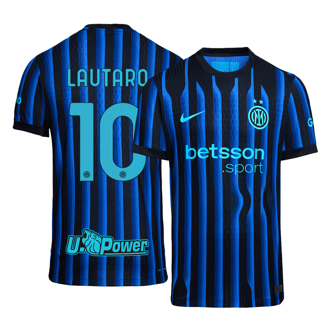 LAUTARO #10 Men's Inter Milan 2025/26 Player Version Home Soccer Jersey - Slim Fit product view 1