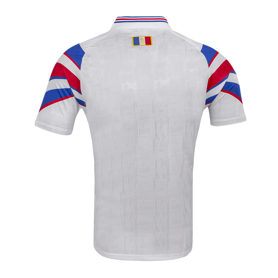 Retro Men's France 1996 Away Soccer Jersey product view 10