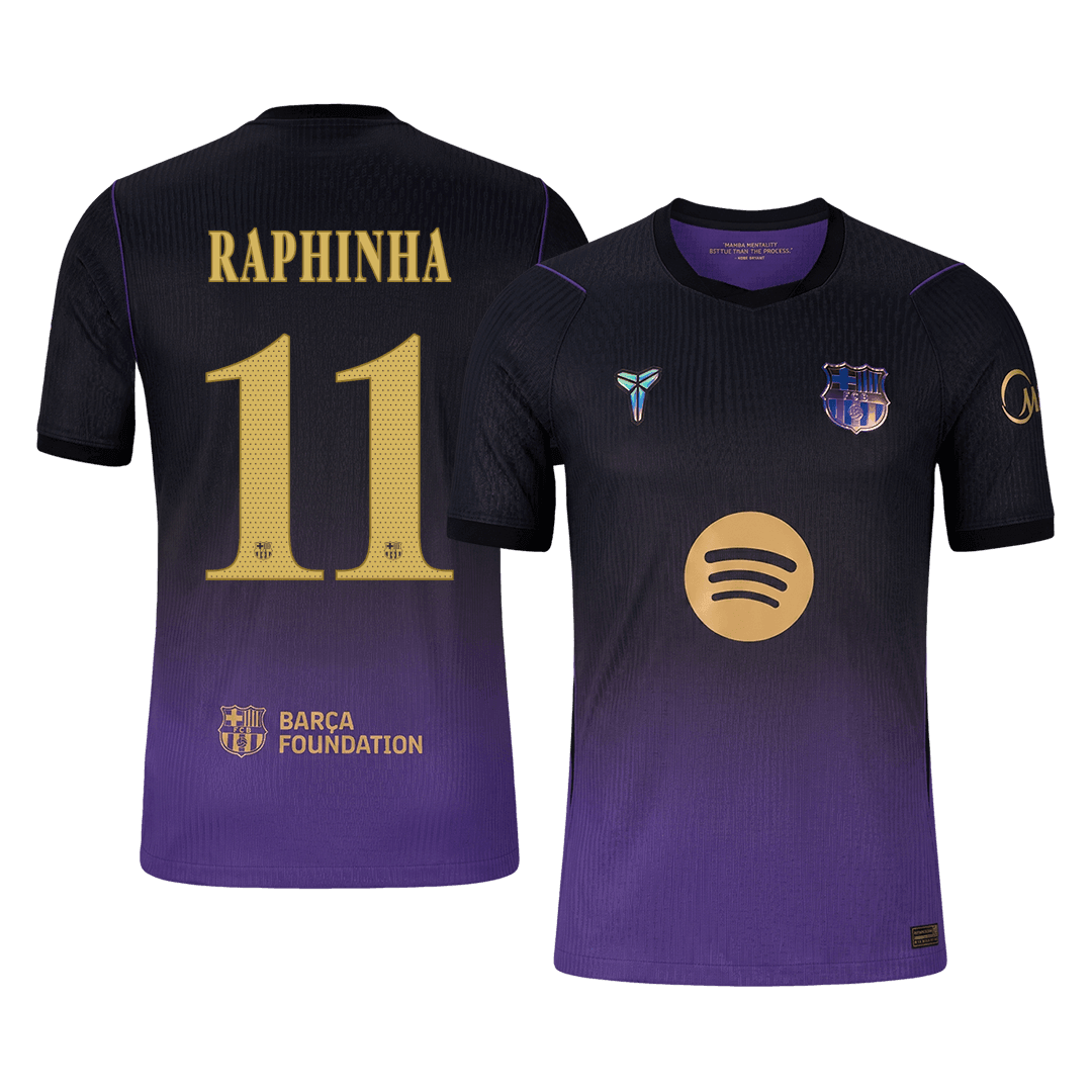 RAPHINHA #11 Men's Barcelona UCL 2026/27 Player Version Away Soccer Jersey product view 1