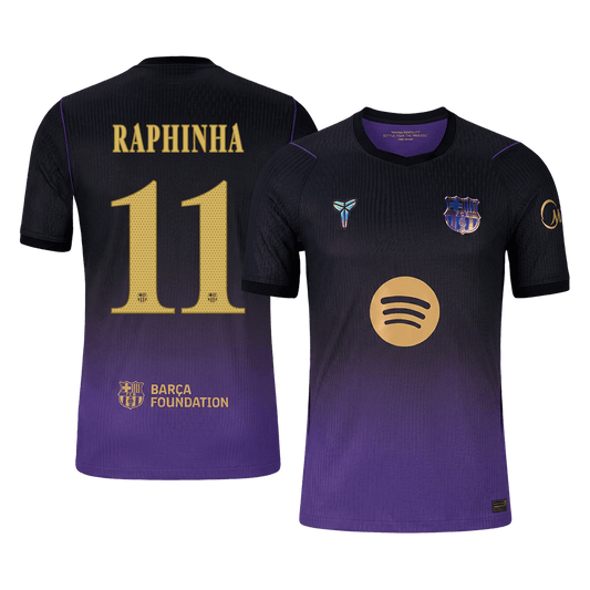 RAPHINHA #11 Men's Barcelona UCL 2026/27 Player Version Away Soccer Jersey product view 1