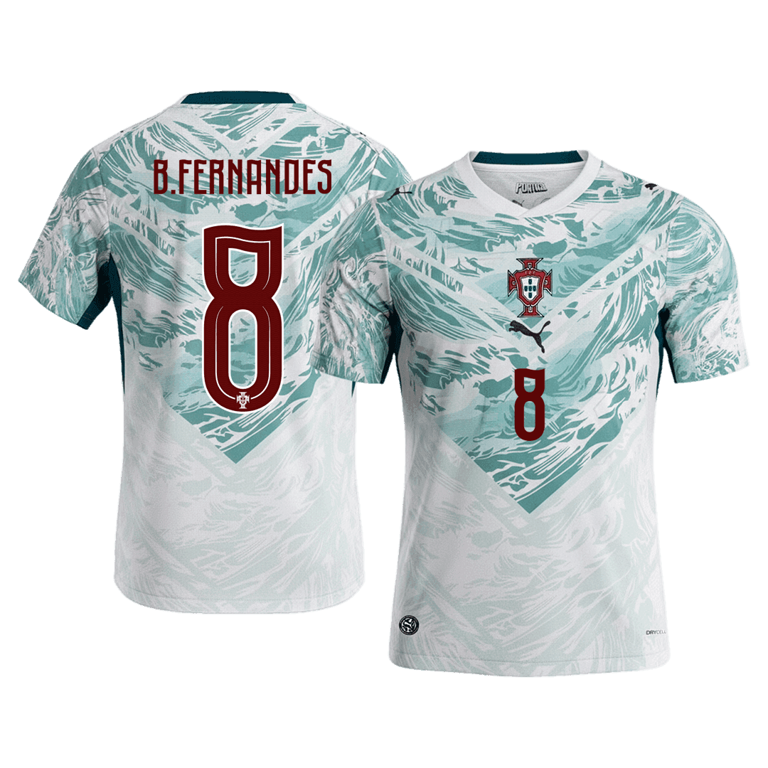 B.FERNANDES #8 Men's Portugal World Cup 2026 Away Soccer Jersey product view 1