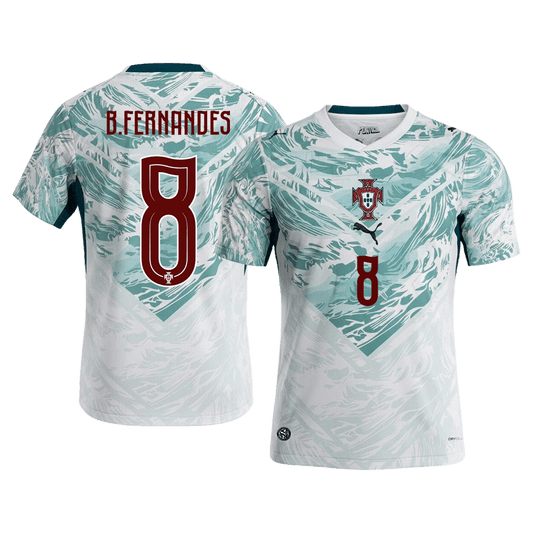 B.FERNANDES #8 Men's Portugal World Cup 2026 Away Soccer Jersey product view 1
