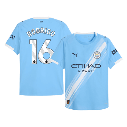 RODRIGO #16 Men's Manchester City 2025/26 Player Version Home Soccer Jersey - Slim Fit product view 1