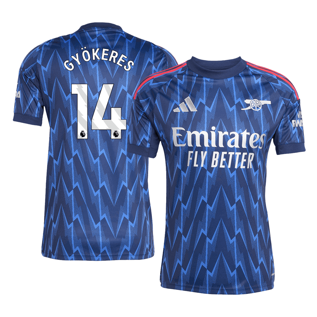 GYÖKERES #14 Men's Arsenal 2025/26 Away Soccer Jersey product view 1