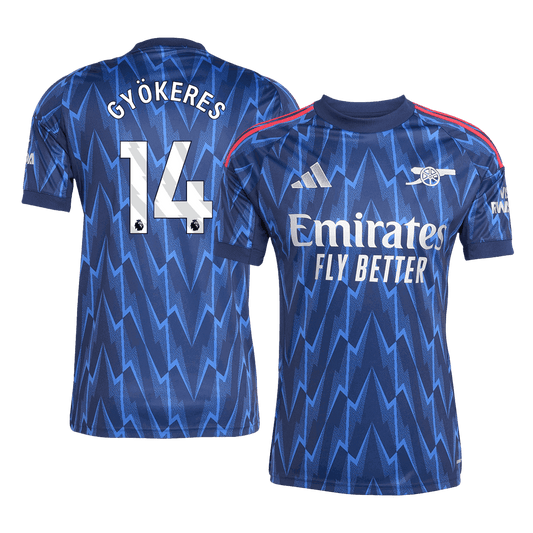 GYÖKERES #14 Men's Arsenal 2025/26 Away Soccer Jersey product view 1