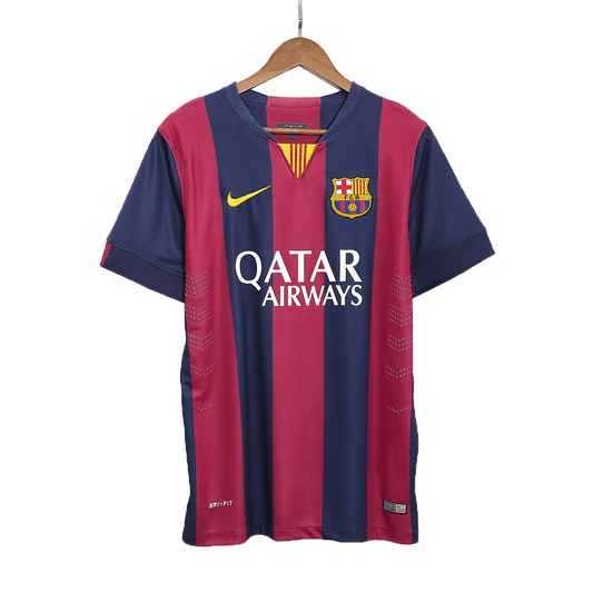 Retro Men's Barcelona 2014/15 Home Soccer Jersey product view 1