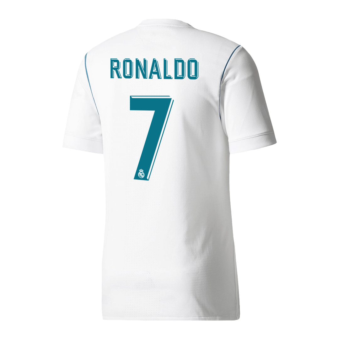Retro RONALDO #7 Men's Real Madrid 2017/18 Home Soccer Jersey product view 1