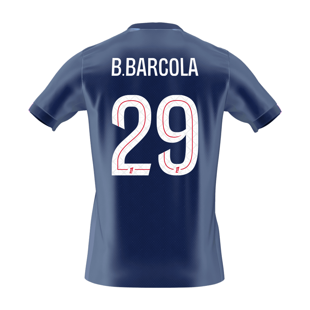 B.BARCOLA #29 Men's PSG 2025/26 Home Soccer Jersey Premium product view 8