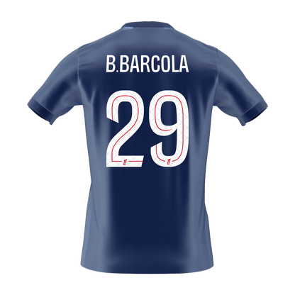 B.BARCOLA #29 Men's PSG 2025/26 Home Soccer Jersey Premium product view 8
