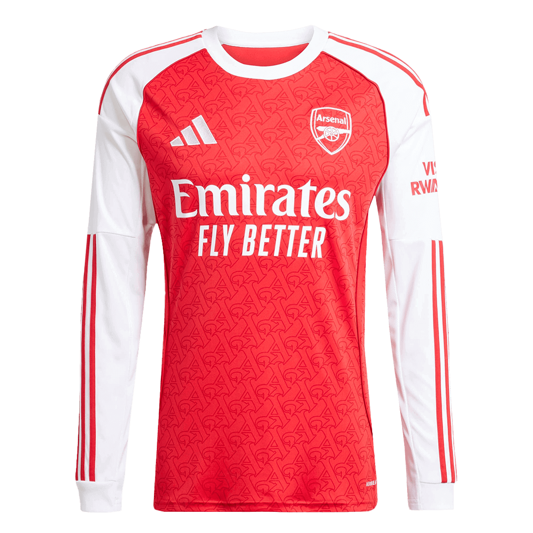 Men's Arsenal 2025/26 Home Long Sleeve Soccer Jersey product view 1