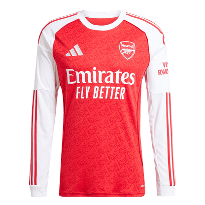 Men's Arsenal 2025/26 Home Long Sleeve Soccer Jersey product view 1