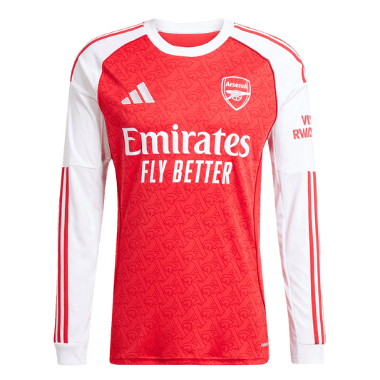 Men's Arsenal 2025/26 Home Long Sleeve Soccer Jersey product view 1