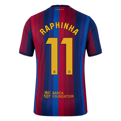 RAPHINHA #11 Men's Barcelona 2026/27 Player Version Home Soccer Jersey product view 3