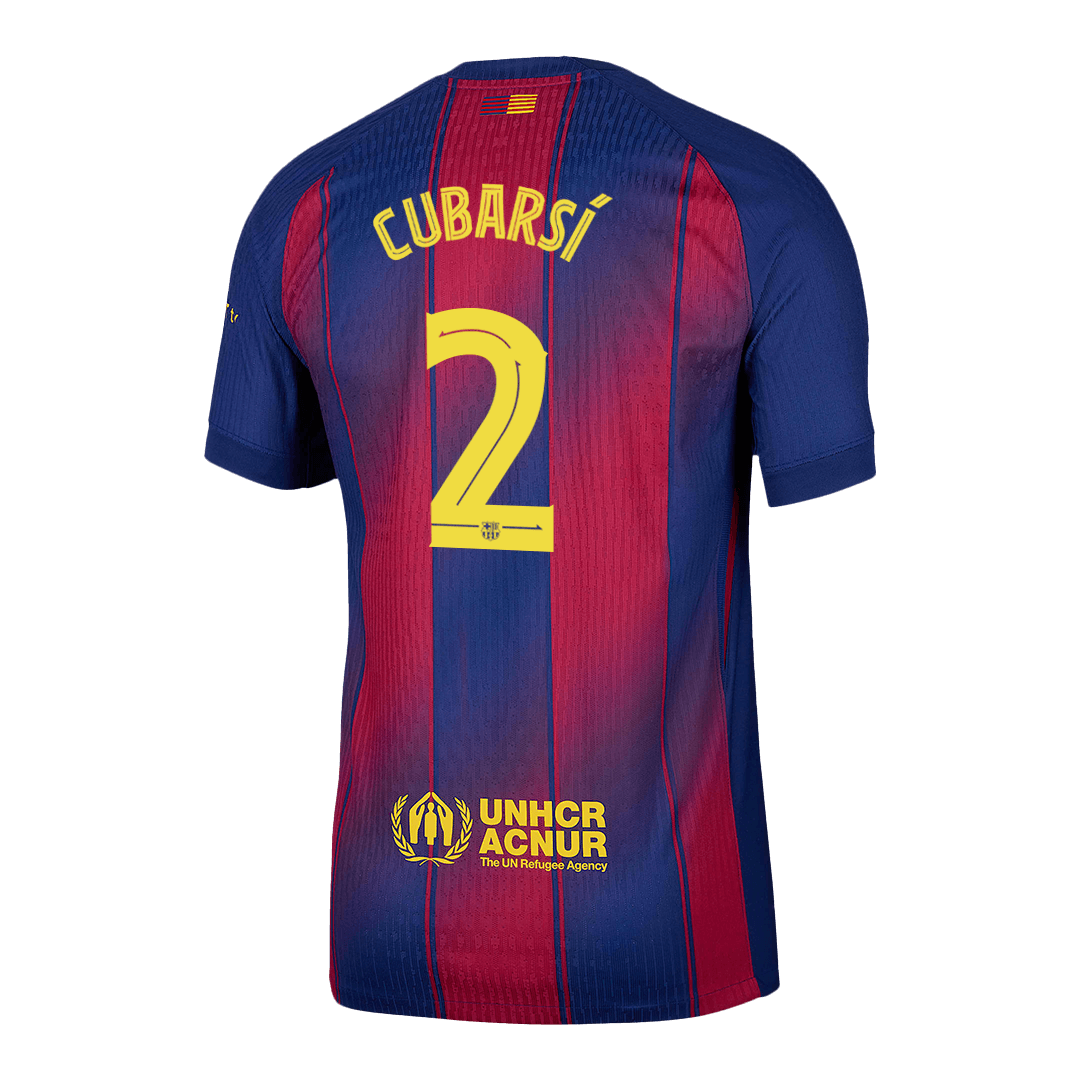 CUBARSÍ #2 Men's Barcelona UCL 2025/26 Player Version Home Soccer Jersey - Slim Fit product view 13