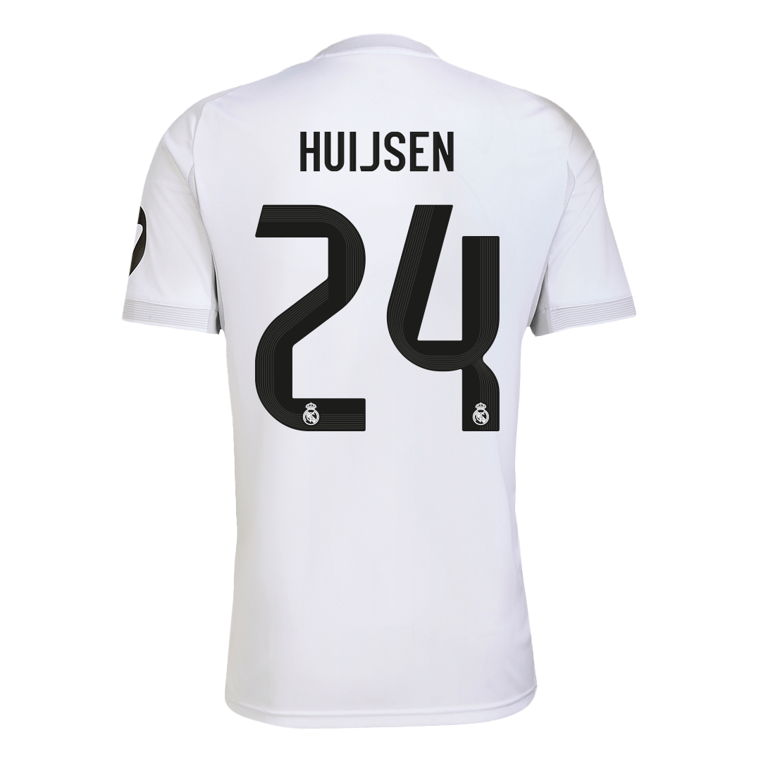 HUIJSEN #24 Men's Real Madrid 2025/26 Home Soccer Jersey Premium product view 9