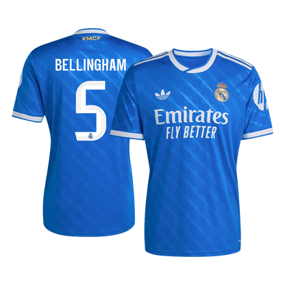 BELLINGHAM #5 Men's Real Madrid 2025/26 Third Away Soccer Jersey
