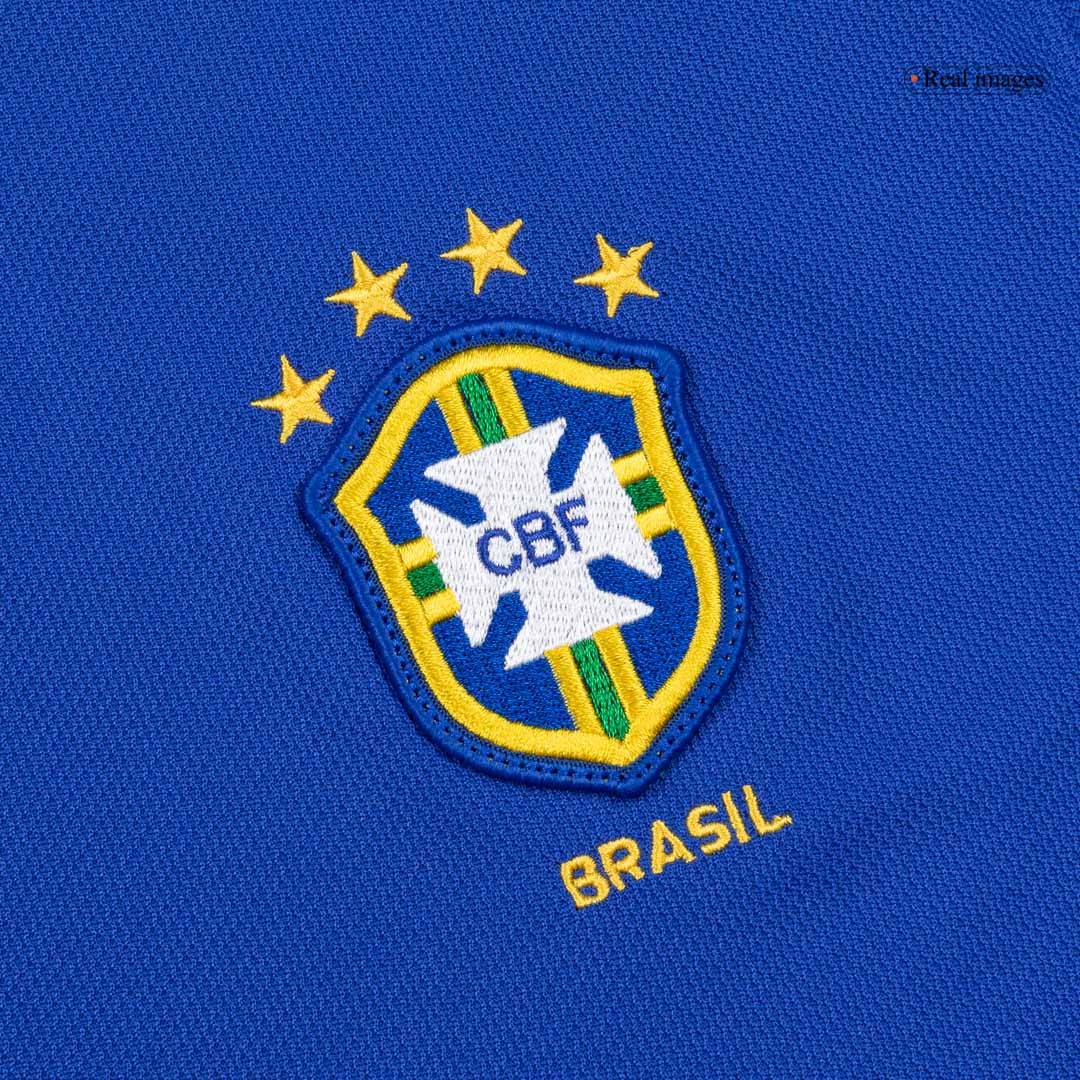 Retro Men's Brazil 1998 Away Soccer Jersey product view 6