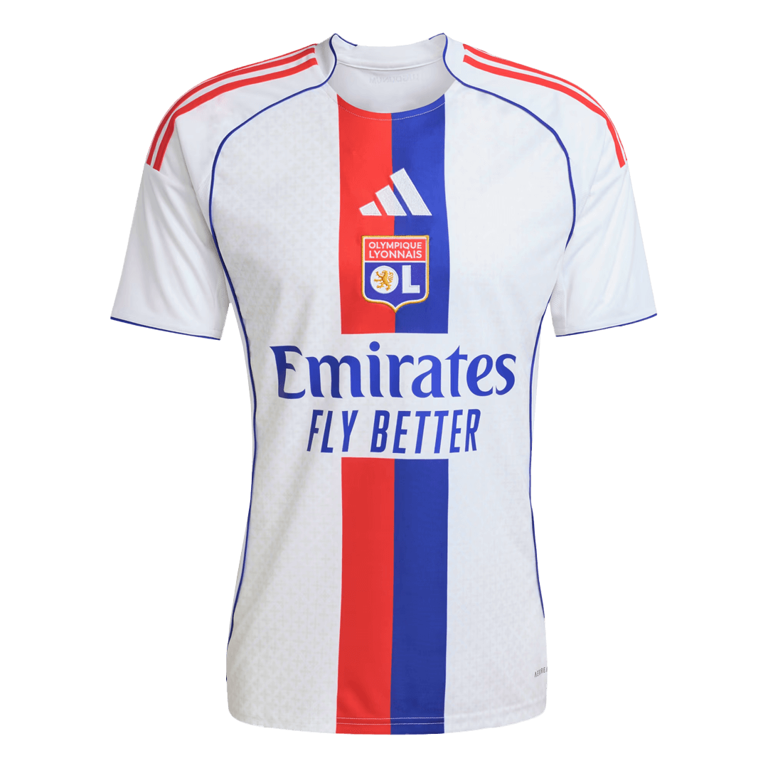 Men's Olympique Lyonnais 2025/26 Home Soccer Jersey product view 1
