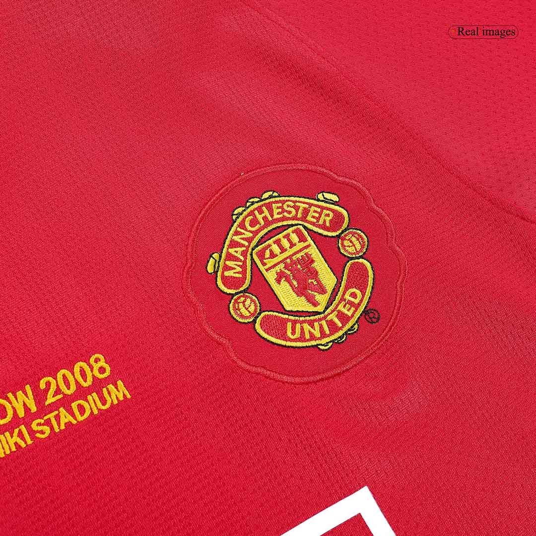 Retro ROONEY #10 Men's Manchester United UCL Final 2007/08 Home Long Sleeve Soccer Jersey product view 5