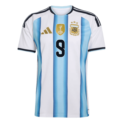 J.ÁLVAREZ #9 Men's Argentina World Cup 2026 Home Soccer Jersey Premium product view 10