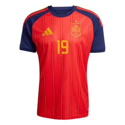 LAMINE YAMAL #19 Men's Spain World Cup 2026 Home Soccer Jersey Premium product view 3