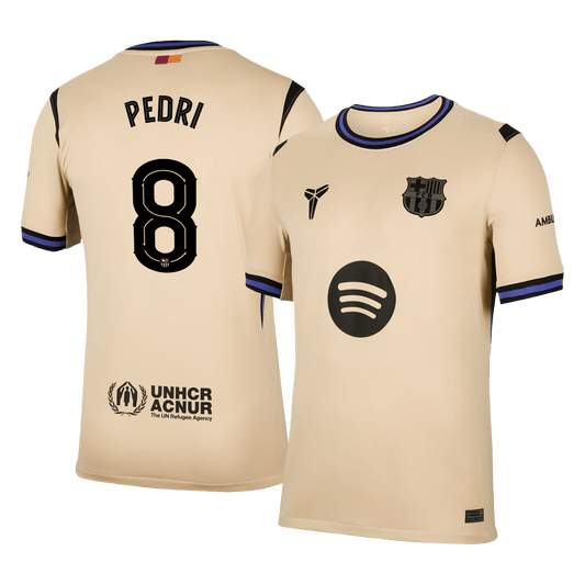 PEDRI #8 Men's Barcelona UCL 2025/26 Away Soccer Jersey product view 1