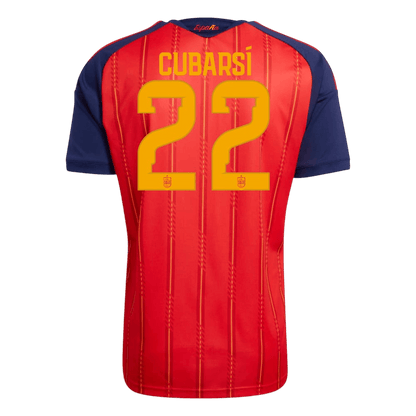 CUBARSÍ #22 Men's Spain World Cup 2026 Player Version Champion Edition Home Soccer Jersey product view 3