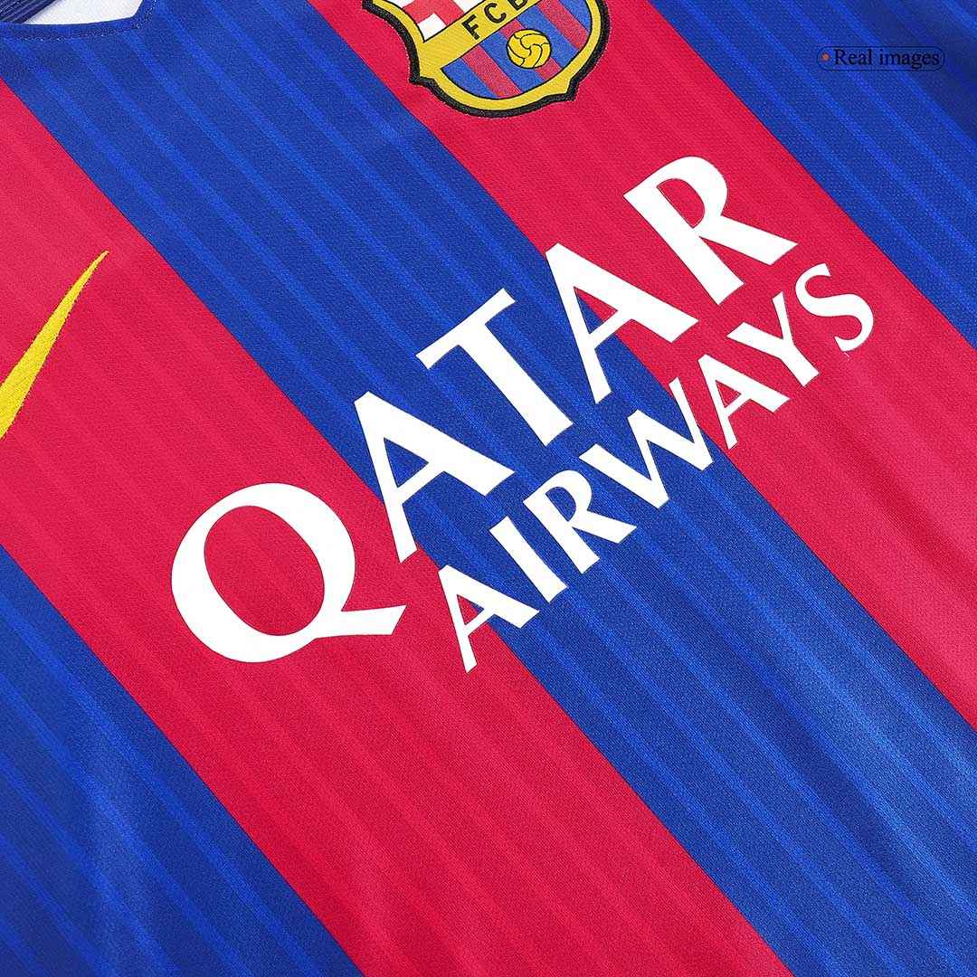 Retro MESSI #10 Men's Barcelona 2016/17 Home Soccer Jersey product view 2