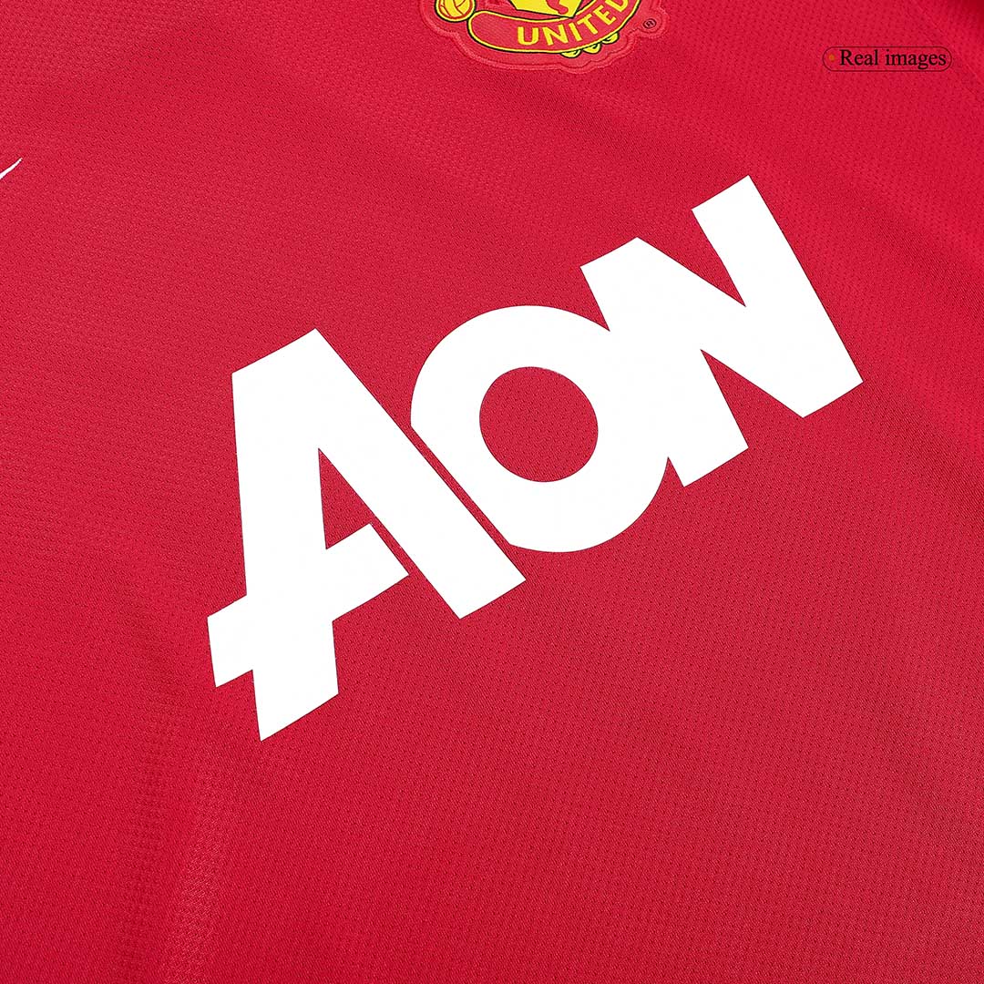 Retro Men's Manchester United 2011/12 Home Soccer Jersey product view 4