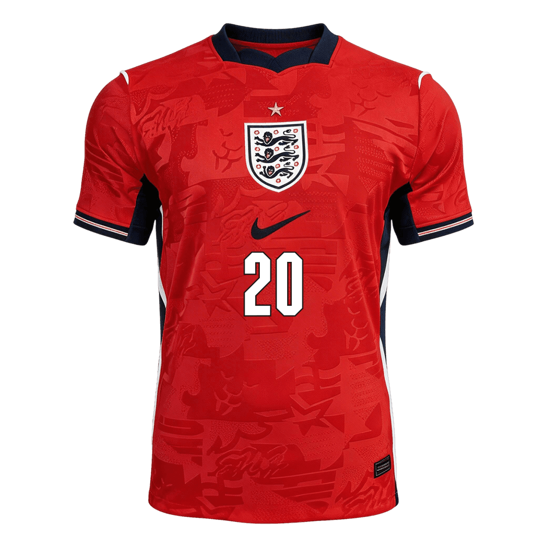 PALMER #20 Men's England World Cup 2026 Player Version Away Soccer Jersey - Slim Fit product view 8