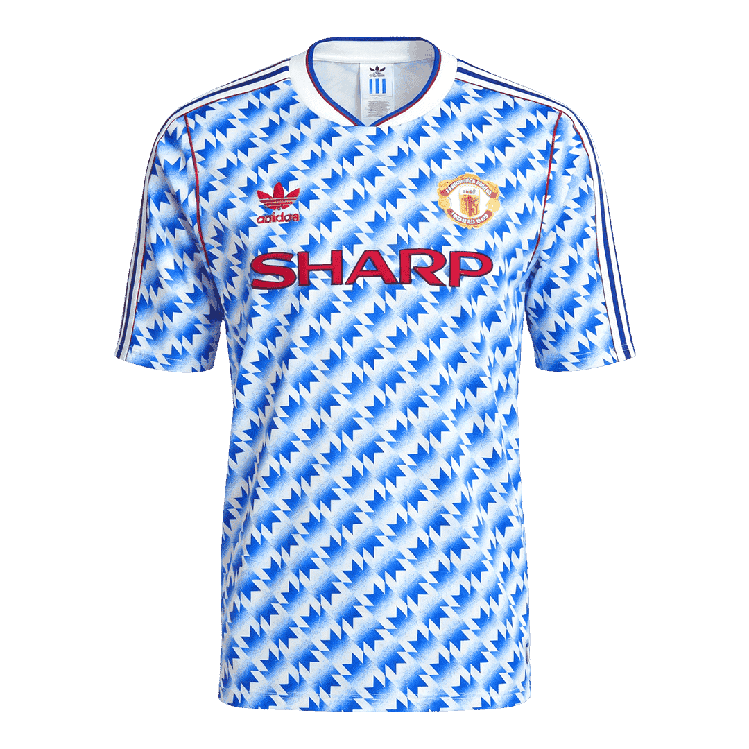 Retro Men's Manchester United 1990/92 Away Soccer Jersey product view 1