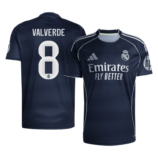 VALVERDE #8 Men's Real Madrid 2025/26 Away Soccer Jersey Premium product view 1
