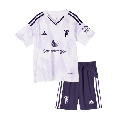 Kid's Manchester United 2025/26 Away Soccer Jersey Kit