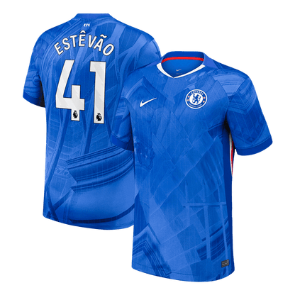 ESTÊVÃO #41 Men's Chelsea 2025/26 Home Soccer Jersey Premium product view 1