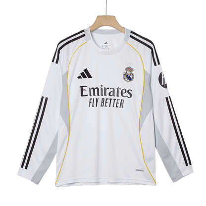 Men's Real Madrid 2025/26 Home Long Sleeve Soccer Jersey product view 9