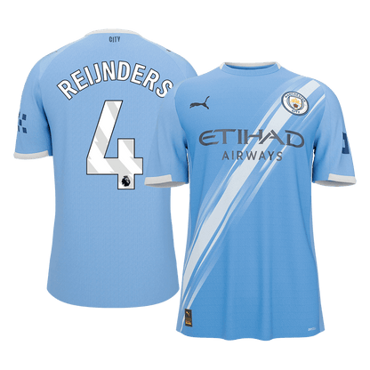 REIJNDERS #4 Men's Manchester City 2025/26 Home Soccer Jersey Premium product view 1