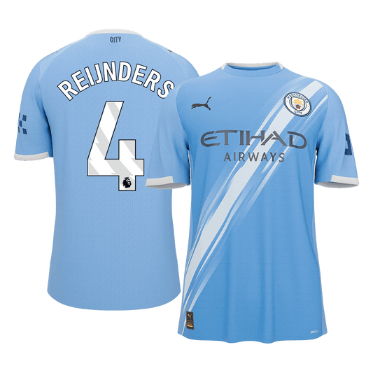 REIJNDERS #4 Men's Manchester City 2025/26 Home Soccer Jersey Premium product view 1