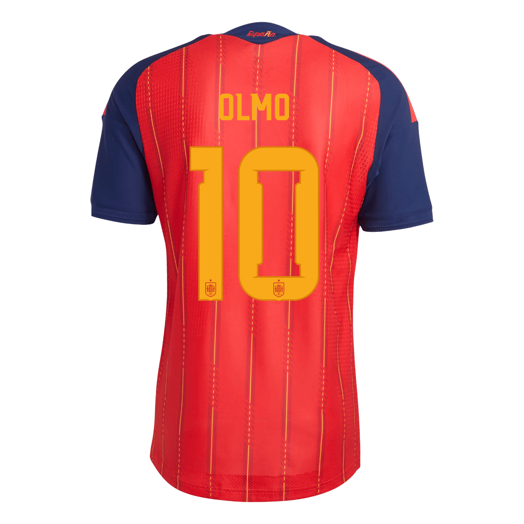 OLMO #10 Men's Spain World Cup 2026 Player Version Home Soccer Jersey - Slim Fit product view 3