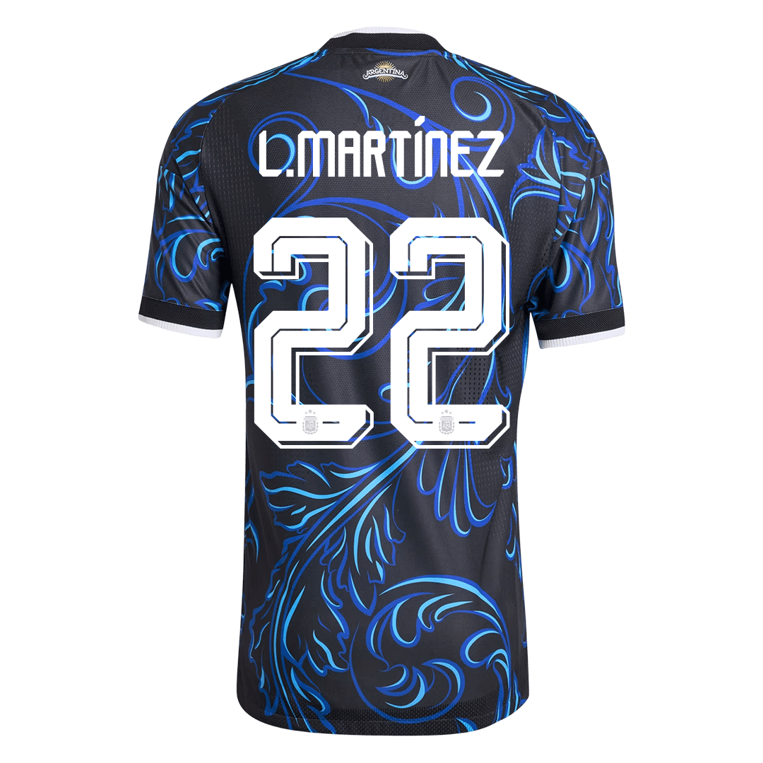 L. MARTÍNEZ #22 Men's Argentina World Cup 2026 Player Version Away Soccer Jersey - Slim Fit product view 9