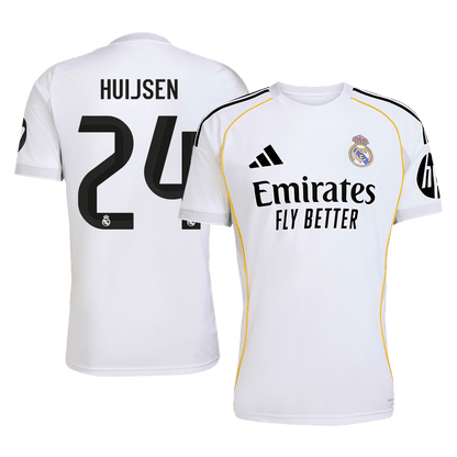 HUIJSEN #24 Men's Real Madrid 2025/26 Home Soccer Jersey Premium product view 1
