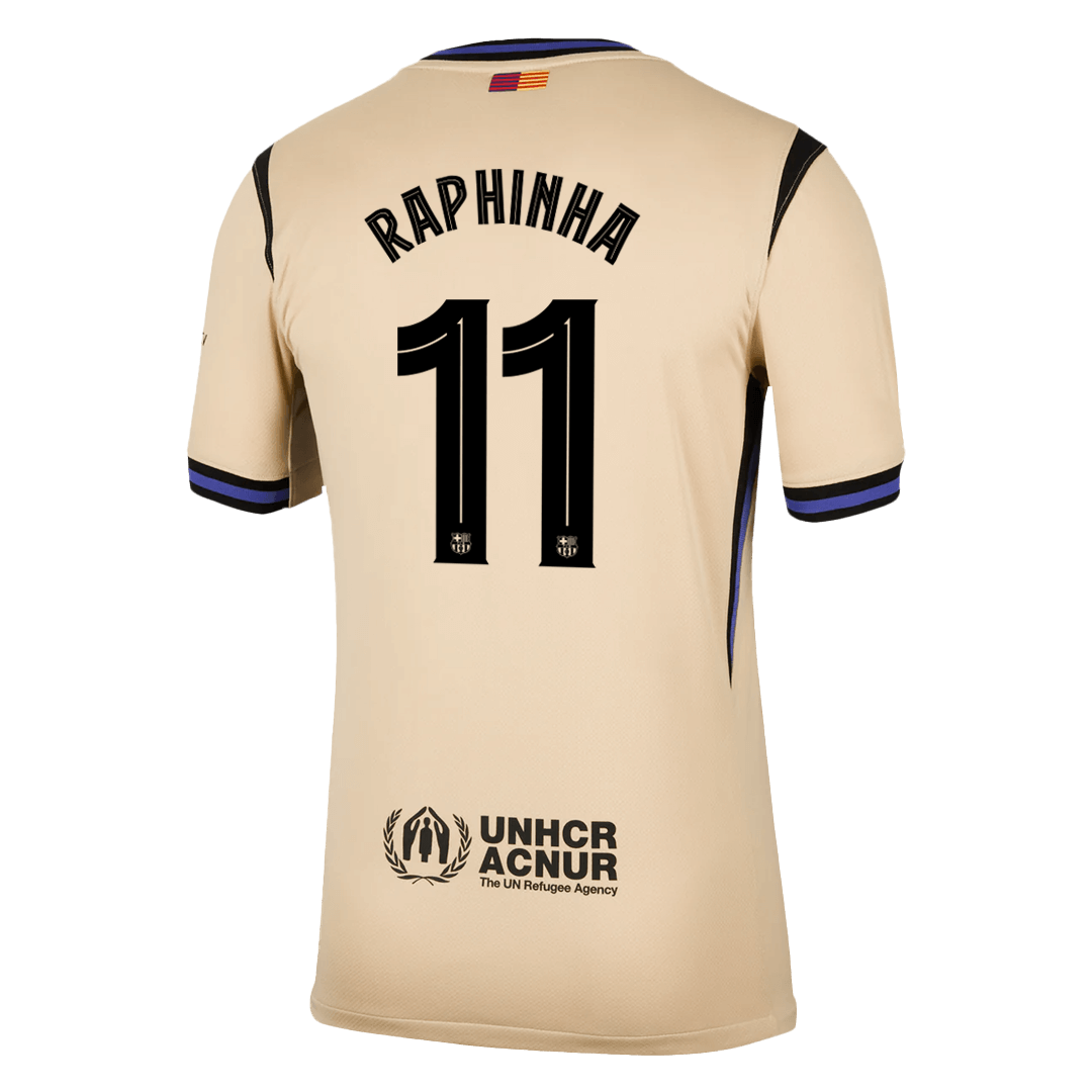 RAPHINHA #11 Men's Barcelona UCL 2025/26 Away Soccer Jersey product view 13