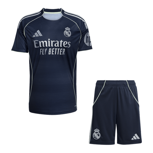 Men's Real Madrid 2025/26 Away Soccer Jersey Kit [PREMIUM]