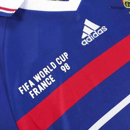 Retro HENRY #12 Men's France World Cup 1998 Home Soccer Jersey product view 6