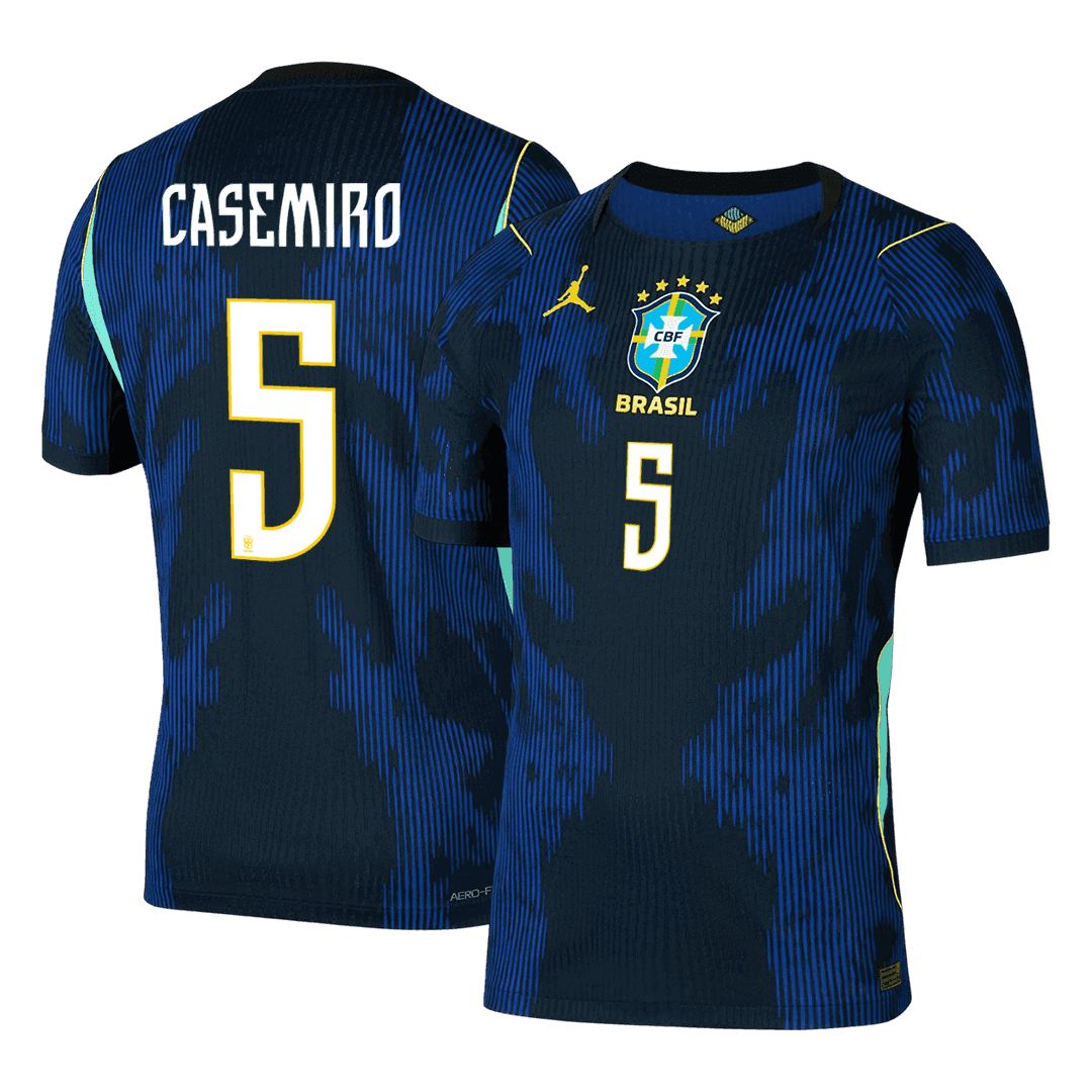 CASEMIRO #5 Men's Brazil World Cup 2026 Player Version Away Soccer Jersey - Slim Fit product view 1