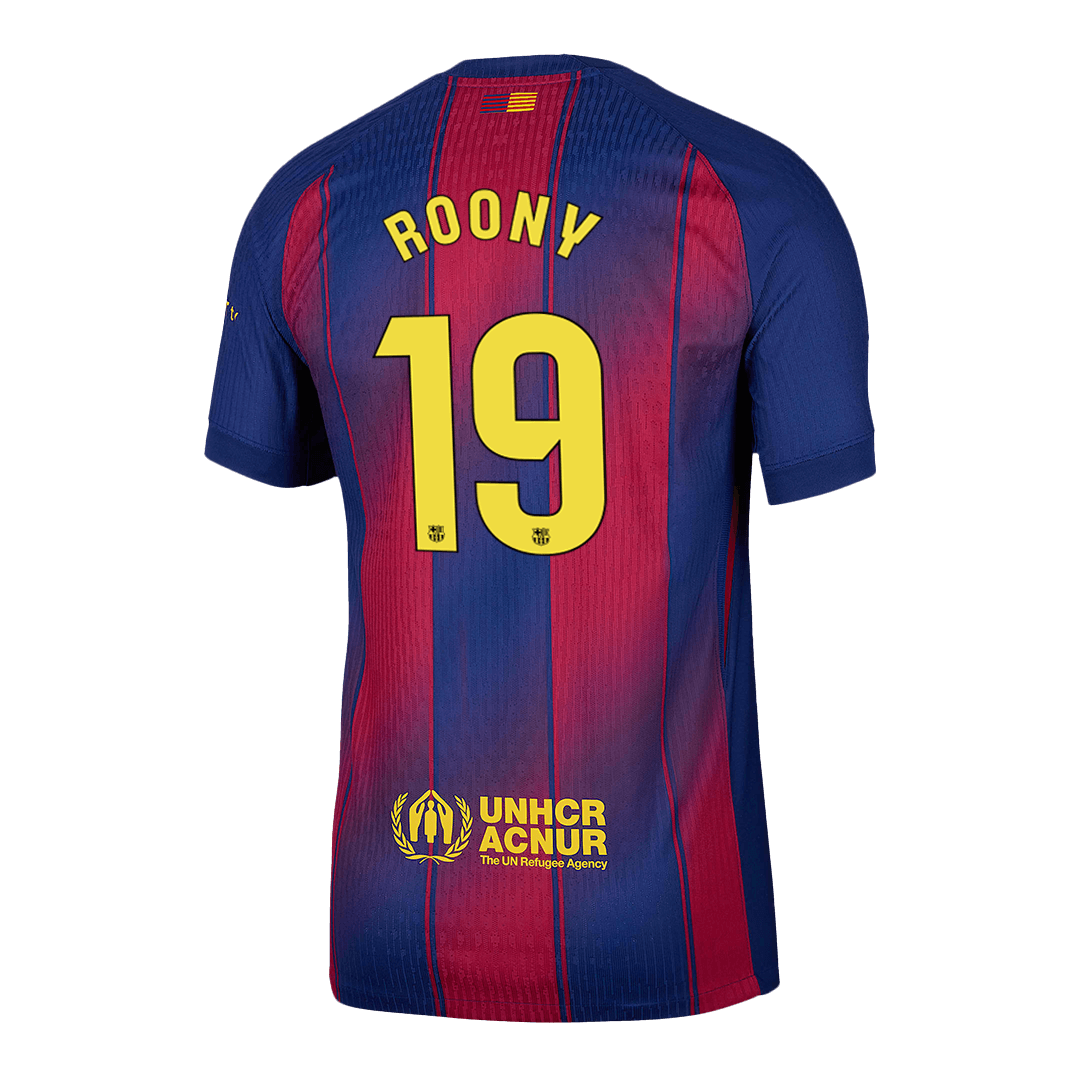 ROONY #19 Men's Barcelona 2025/26 Player Version Home Soccer Jersey - Slim Fit product view 13
