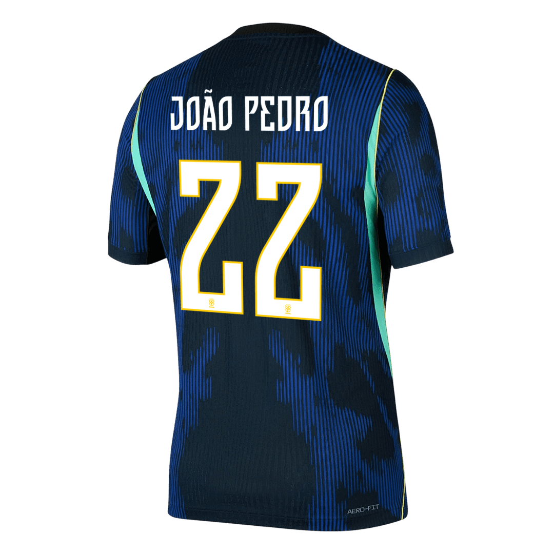 JOÃO PEDRO #22 Men's Brazil World Cup 2026 Player Version Away Soccer Jersey - Slim Fit product view 2