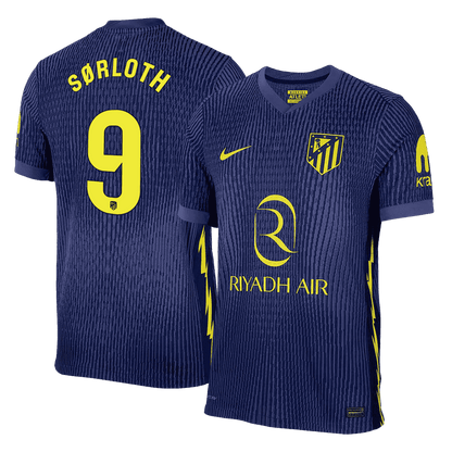 SØRLOTH #9 Men's Atletico Madrid 2025/26 Player Version Away Soccer Jersey - Slim Fit product view 1