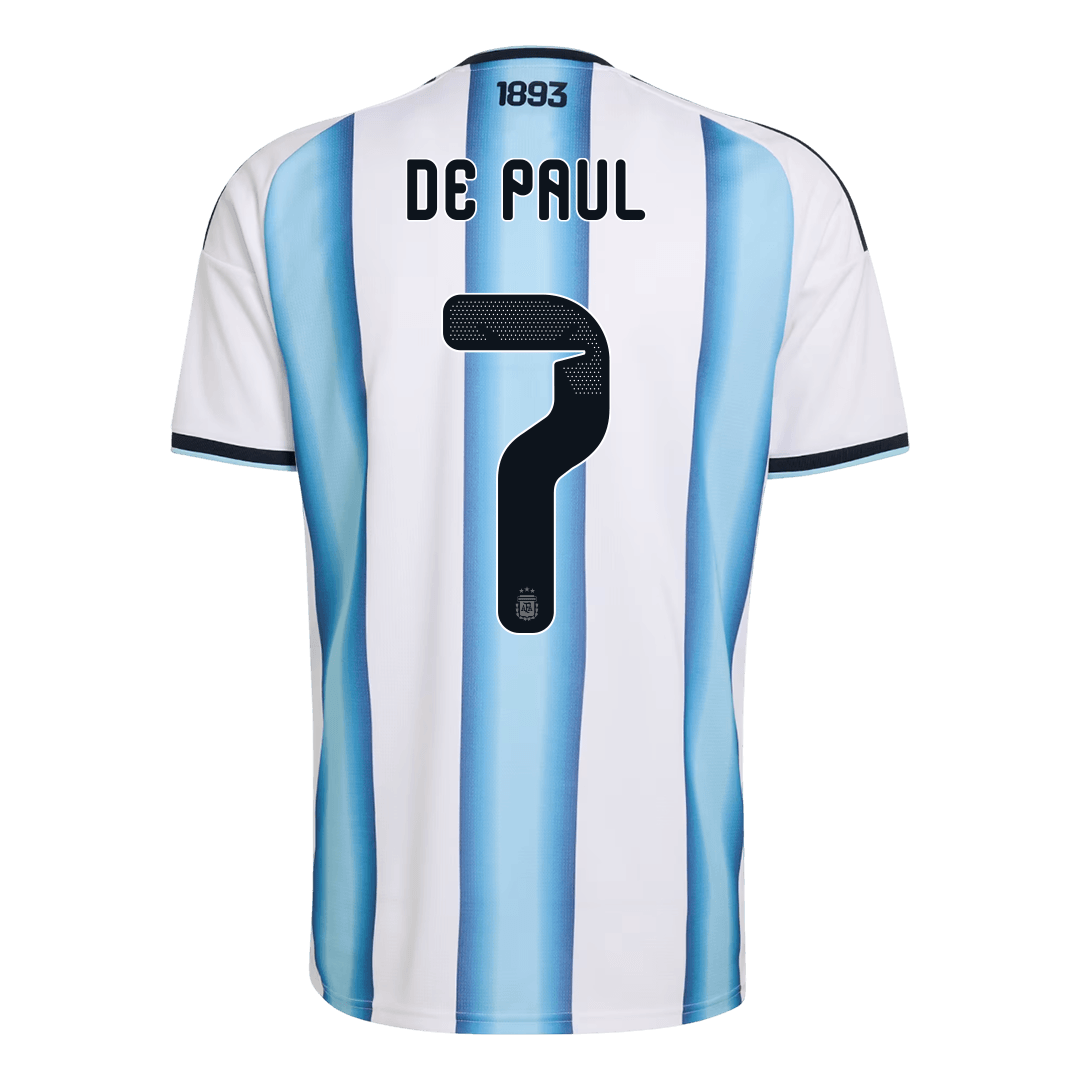 DE PAUL #7 Men's Argentina World Cup 2026 Home Soccer Jersey Premium product view 10